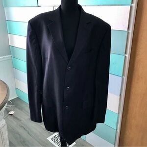 Giorgio Cosani Mens Sport Coat blazer Size 46 L Navy, 95% Wool
